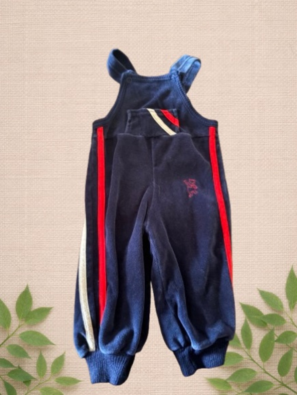 Vintage Winnie the Pooh Sears Corduroy Overalls 20 lbs Baby Size